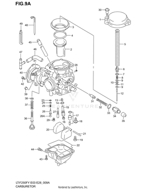 Carburetor (model Y/k1/k2) Schematic