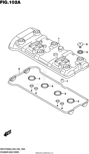Cylinder Head Cover Schematic