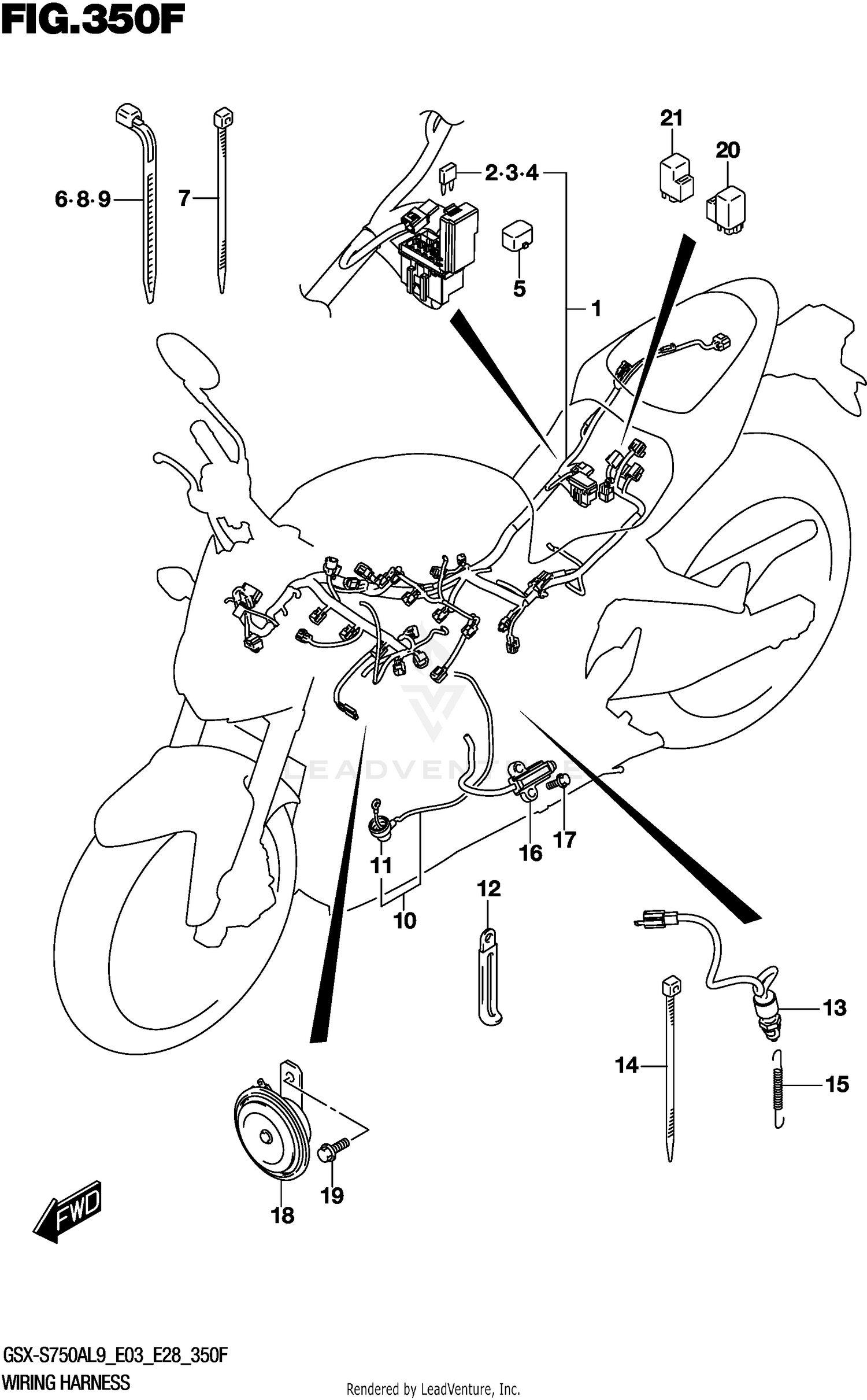WIRING HARNESS (GSX-S750ZAL9 E28)