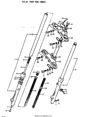 Front Fork (rm80c) Schematic