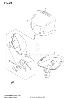 Headlamp Housing Schematic