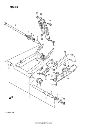 Rear Swinging Arm Schematic