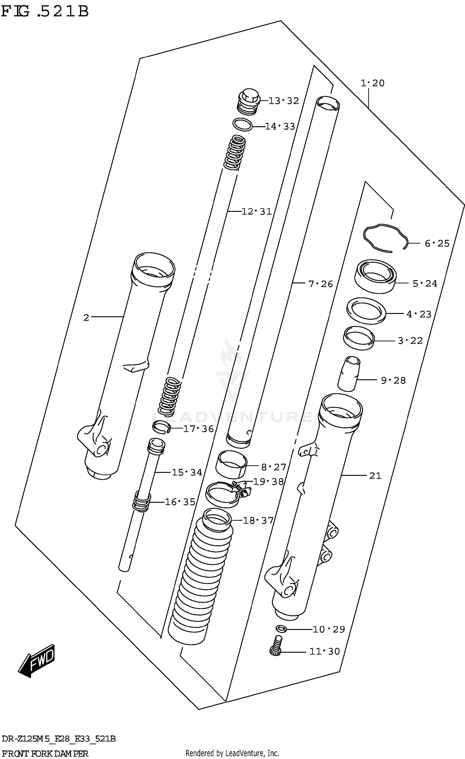 FRONT FORK DAMPER (DR-Z125L:E33)