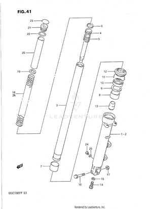 Front Damper (model J) Schematic