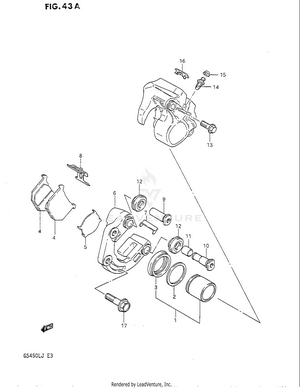 Front Calipers (model J) Schematic