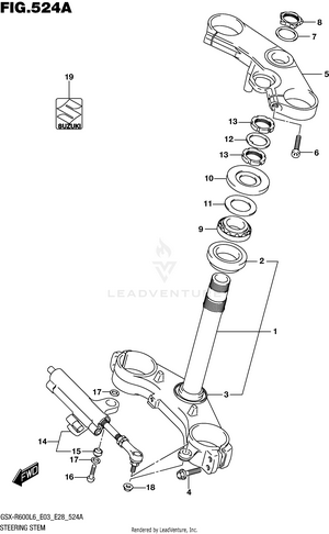 Steering Stem Schematic