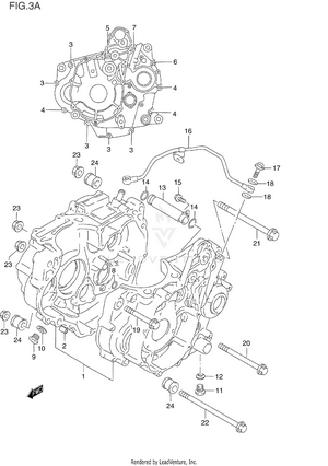 Crankcase (model P/r/s) Schematic