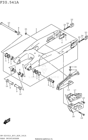 Rear Swingingarm Schematic