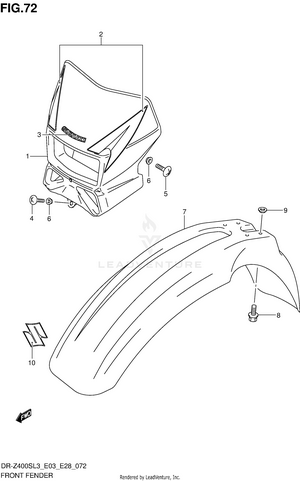 Front Fender Schematic