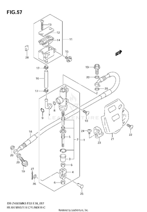 Rear Master Cylinder Schematic