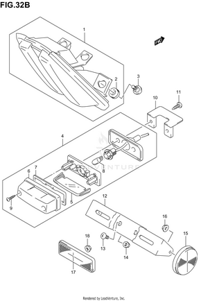 Tail Lamp (sv1000k3) Schematic