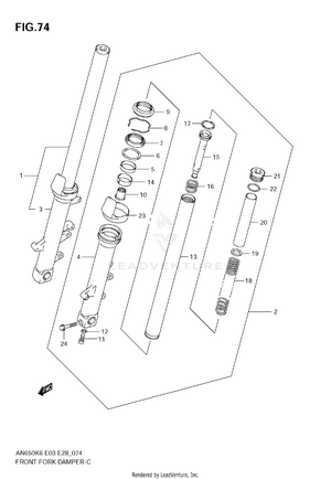 Front Fork Damper Schematic