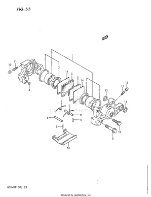 Rear Caliper Schematic