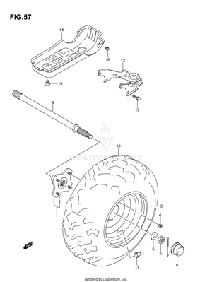 Left Rear Wheel Schematic
