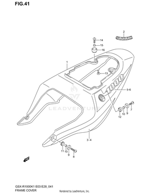 Frame Cover (model K1) Schematic