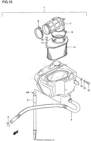 Air Cleaner (rear) Schematic