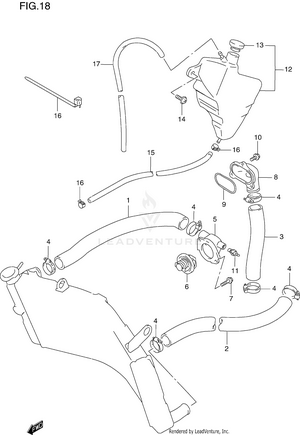 Radiator Hose Schematic