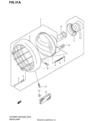 Headlamp (model Y/k1/k2) Schematic