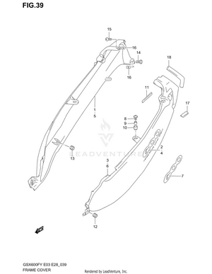 Frame Cover (model W/x) Schematic