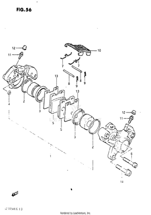 Front Calipers Schematic