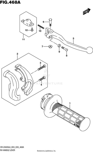 Rh Handle Lever Schematic
