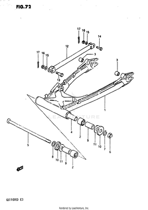 Rear Swinging Arm Schematic