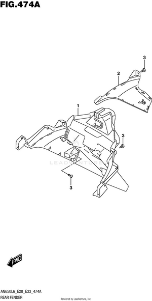 Rear Fender Schematic