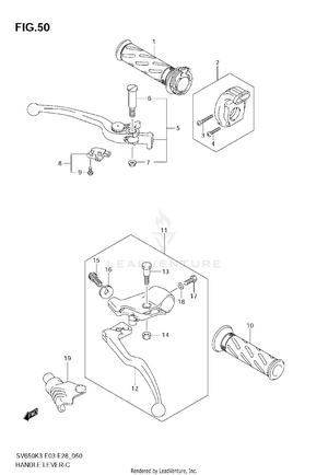 Handle Lever (model K3/k4/k5/k6) Schematic