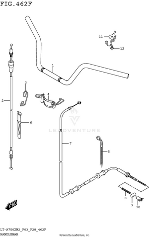 Handlebar (lt-a750xpm2 P33) Schematic