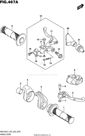 Handle Lever Schematic