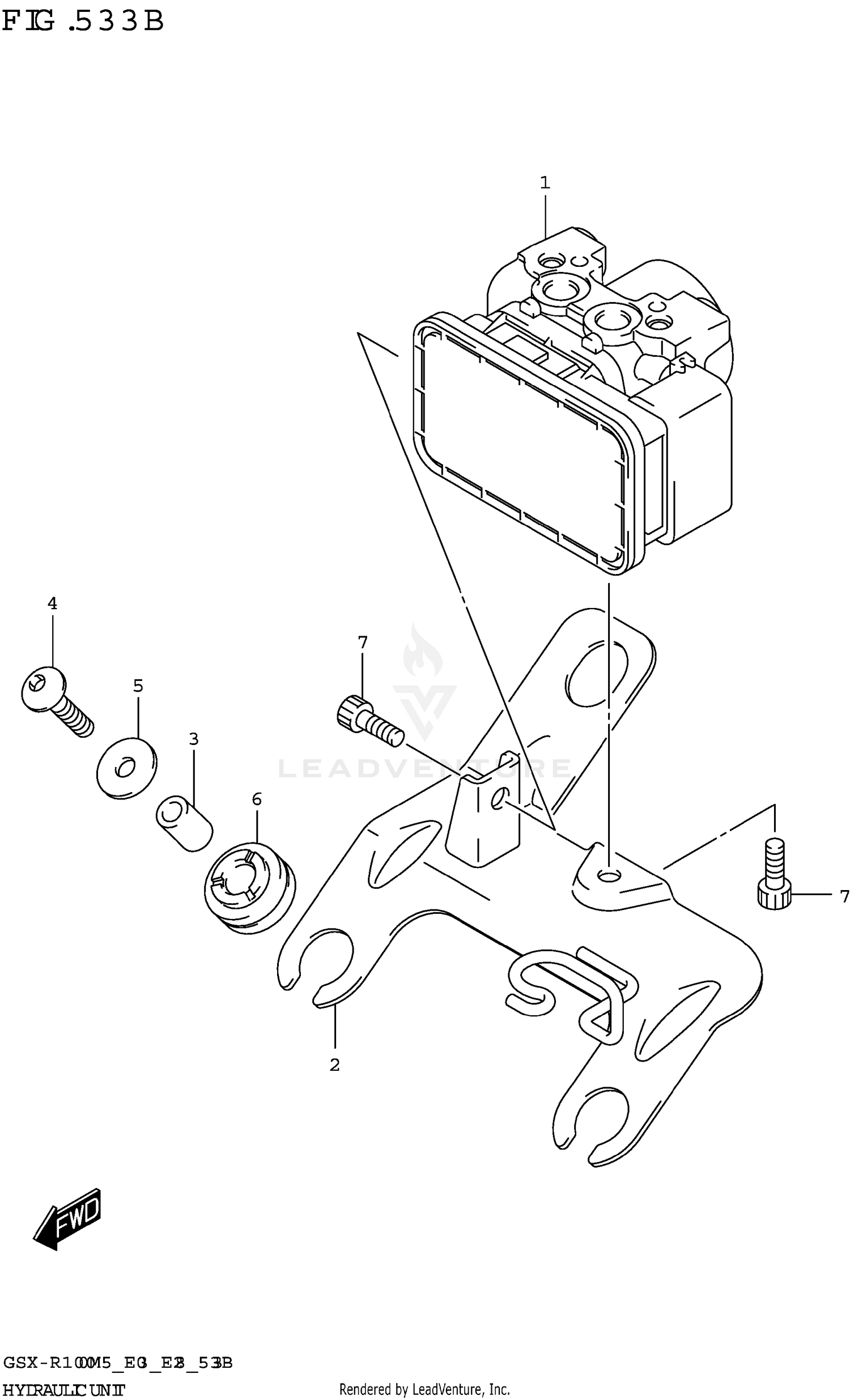 HYDRAULIC UNIT (GSX-R1000RA,GSX-R1000RZA)