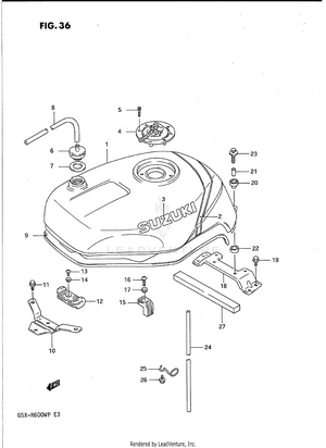 Fuel Tank (model N) Schematic