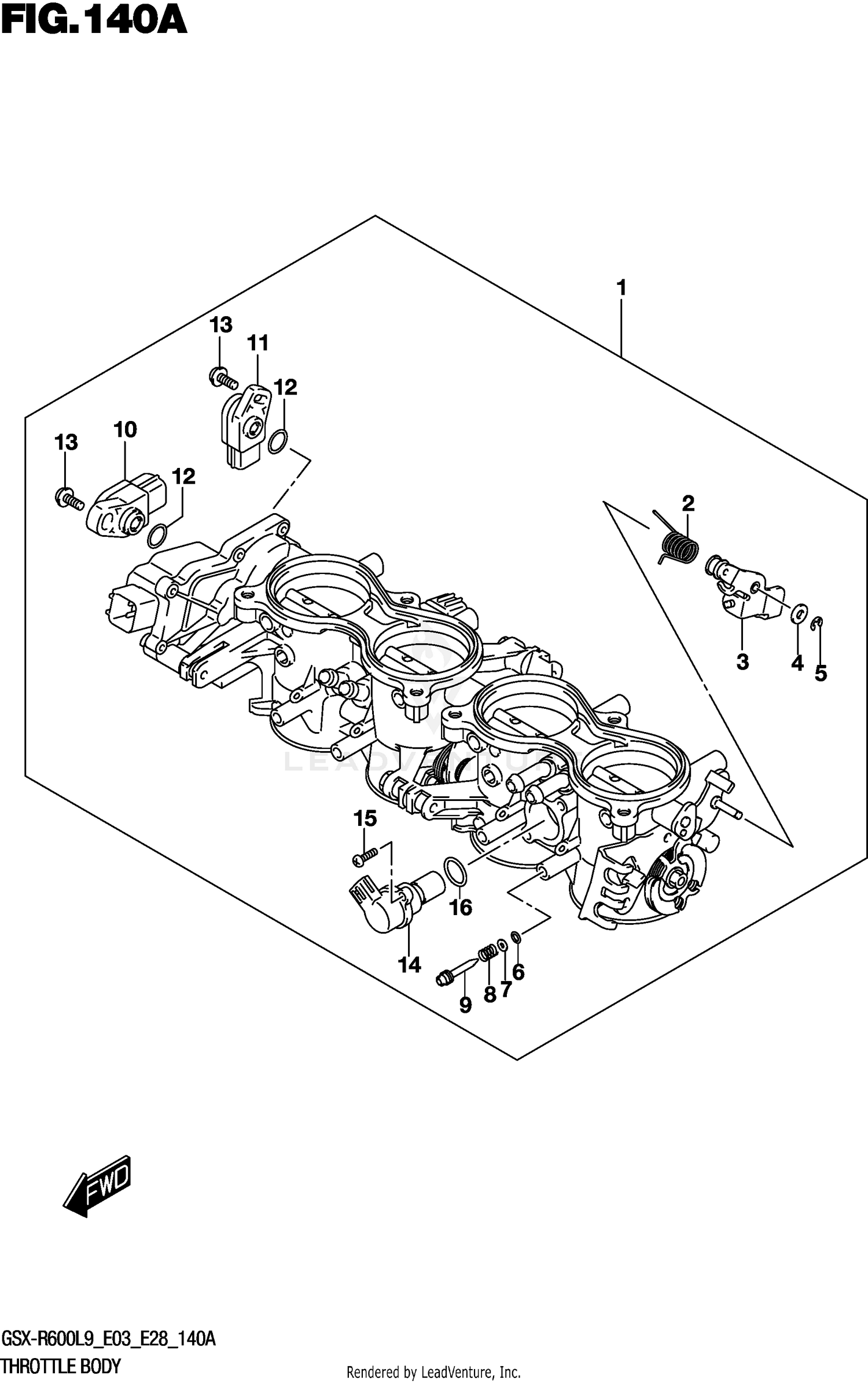 THROTTLE BODY (GSX-R600L9 E03)