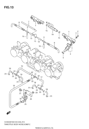 Throttle Body Hose/joint Schematic