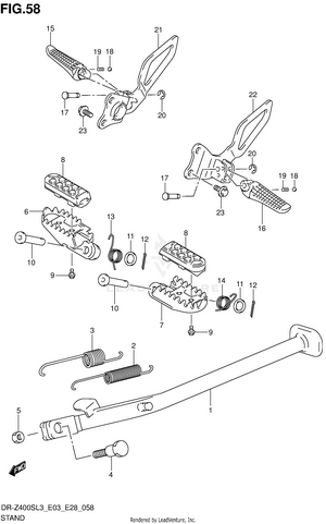 Stand (dr-z400sl3 E03) Schematic