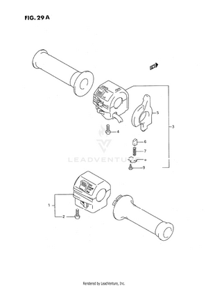 Handle Switch (model K/l/m/n/p/r/s/t) Schematic