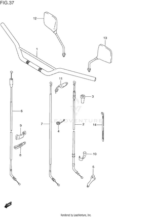 Handlebar (model L/m) Schematic