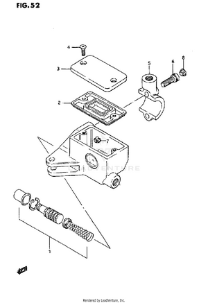 Front Master Cylinder Schematic