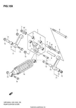 Rear Cushion Lever (vzr1800l4 E33) Schematic