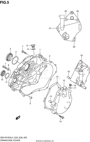 Crankcase Cover Schematic