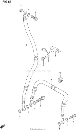 Front Brake Hose Schematic