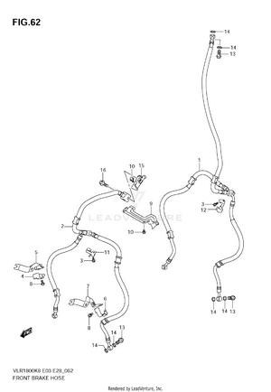 Front Brake Hose Schematic