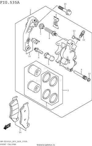 Front Caliper Schematic