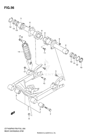 Rear Swingingarm Schematic