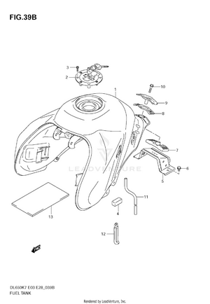 Fuel Tank (model K9) Schematic
