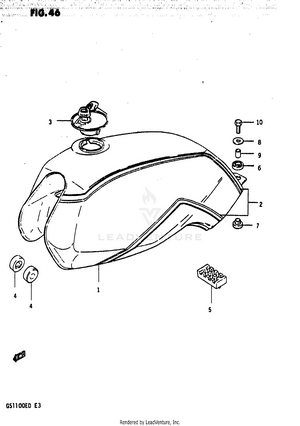 Fuel Tank (gs1100esd) Schematic