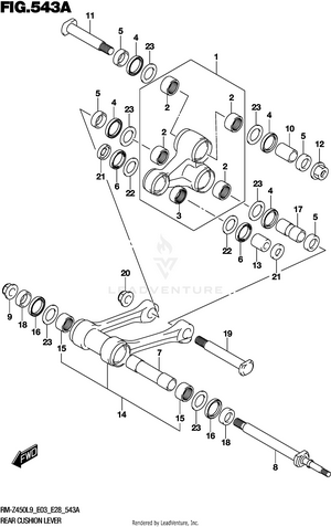 Rear Cushion Lever Schematic