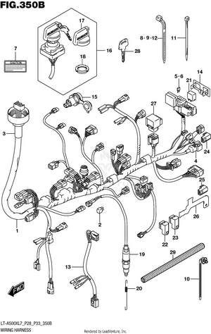 Wiring Harness (lt-a500xl7 P33) Schematic