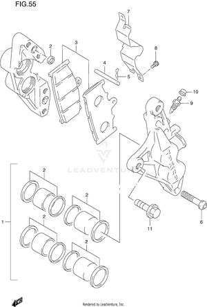 Front Calipers Schematic