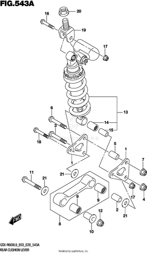 Rear Cushion Lever Schematic